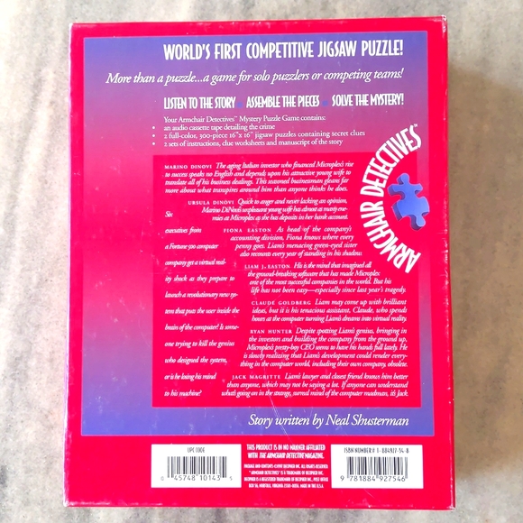 Mystery Puzzle Game, Armchair Detectives, Virtual Mortality, Number 143. - Picture 2 of 5